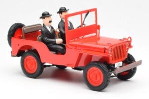 Jeep Willys Tintin 2 Figuren UT Models 1:18 180150000 Metaal — afbeelding 4 van 6