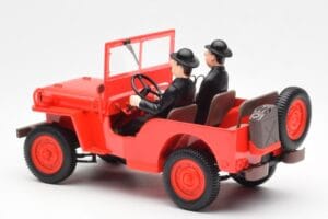 Jeep Willys Tintin 2 Figuren UT Models 1:18 180150000 Metaal — afbeelding 5 van 6