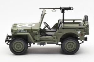Jeep Willys MB US Army D-Day 1944 Norev 1:18 189016 Metaal — afbeelding 4 van 10