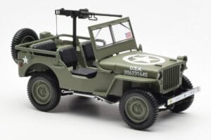 Jeep Willys MB US Army D-Day 1944 Norev 1:18 189016 Metaal — afbeelding 8 van 10