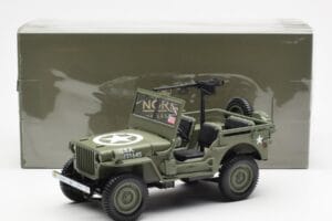 Jeep Willys MB US Army D-Day 1944 Norev 1:18 189016 Metaal — afbeelding 10 van 10