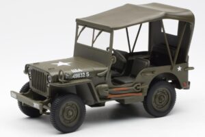 Jeep Willys Met Zeildoek Dak UT Models 1:18