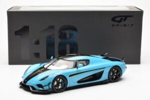 Koenigsegg Regera Baby Blauw GT Spirit 1:18 GT881 Hars — afbeelding 6 van 6