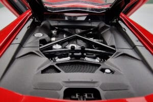 Lamborghini Aventador LP700-4 Andromeda Rood AUTOart 1:18 74669 Metaal — afbeelding 9 van 10