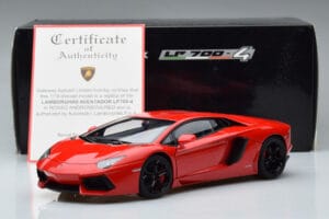 Lamborghini Aventador LP700-4 Andromeda Rood AUTOart 1:18 74669 Metaal — afbeelding 10 van 10