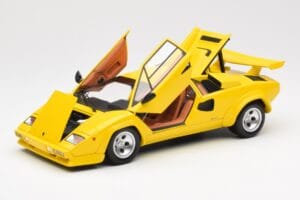 Lamborghini Countach LP 5000 Quattrovalvole Geel Kyosho 1:18 08320Y Metaal — afbeelding 2 van 8