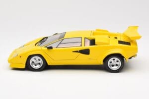 Lamborghini Countach LP 5000 Quattrovalvole Geel Kyosho 1:18 08320Y Metaal — afbeelding 4 van 8