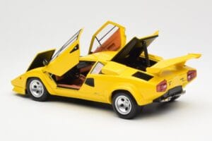 Lamborghini Countach LP 5000 Quattrovalvole Geel Kyosho 1:18 08320Y Metaal — afbeelding 5 van 8