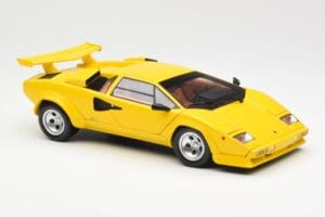 Lamborghini Countach LP 5000 Quattrovalvole Geel Kyosho 1:18 08320Y Metaal — afbeelding 6 van 8