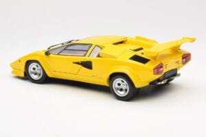 Lamborghini Countach LP 5000 Quattrovalvole Geel Kyosho 1:18 08320Y Metaal — afbeelding 7 van 8