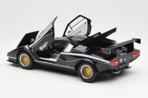 Lamborghini Countach LP 500R Zwart Kyosho 1:18 08320C Metaal — afbeelding 5 van 8