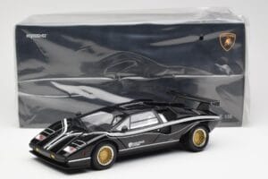 Lamborghini Countach LP 500R Zwart Kyosho 1:18 08320C Metaal — afbeelding 8 van 8