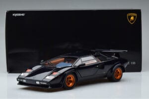 Lamborghini Countach LP500S Walter Wolf Donkerblauw Kyosho 1:18 08320D Metaal — afbeelding 11 van 11