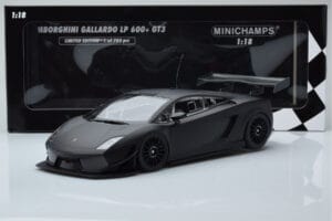 Lamborghini Gallardo LP600+ GT3 Mat Zwart Minichamps 1:18 151111100 Metaal — afbeelding 6 van 6