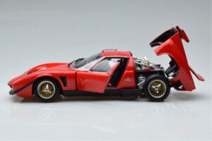 Lamborghini Miura SVR Rood Kyosho 1:18 08319RBK Metaal — afbeelding 4 van 9