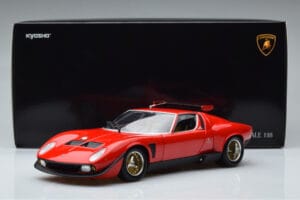 Lamborghini Miura SVR Rood Kyosho 1:18 08319RBK Metaal — afbeelding 9 van 9