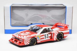 Lancia Beta Montecarlo Gr.5 #53 R. Patrese / E. Cheever 6 Hours of Silverstone 1980 MCG 1:18 MCG18814R Metaal — afbeelding 6 van 6