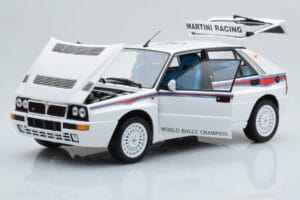 Lancia Delta HF Integrale 6 Wit Kyosho 1:18 08344E Metaal — afbeelding 2 van 8