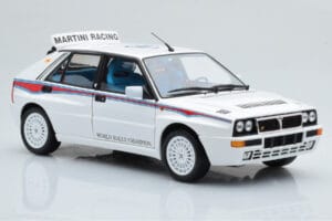 Lancia Delta HF Integrale 6 Wit Kyosho 1:18 08344E Metaal — afbeelding 6 van 8