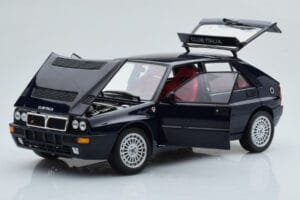 Lancia Delta HF Integrale Club Italia Blauw Kyosho 1:18 08343SC Metaal — afbeelding 2 van 8