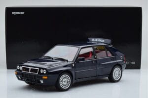 Lancia Delta HF Integrale Club Italia Blauw Kyosho 1:18 08343SC Metaal — afbeelding 8 van 8