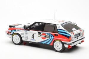 Lancia Delta Integrale 16V #4 A. Fiorio Rally Safari 1990 IXO 1:18 18RMC139B Metaal — afbeelding 5 van 6