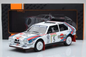 Lancia Delta S4 #5 M. Biasion / T. Siviero Rally San Remo 1986 IXO 1:18 18RMC130B Metaal — afbeelding 6 van 6