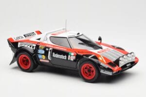 Lancia Stratos HF #1 Hunsruck Rally 1978 Kyosho 1:18 08130D Metaal — afbeelding 6 van 8