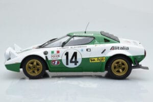 Lancia Stratos Alitalia #14 S. Munari / M. Mannucci Winners Rally Monte Carlo 1975 Minichamps 1:18 155751714 Metaal — afbeelding 3 van 6