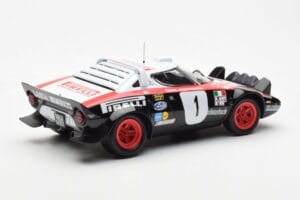 Lancia Stratos HF #1 Lancia Pirelli W. Rohrl / C. Geistdorfer Winners Dynabit Saarland Rallye 1978 Minichamps 1:18 155781701  — afbeelding 2 van 6