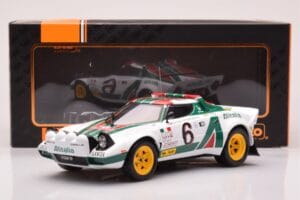 Lancia Stratos HF #6 B. Waldegård / H. Thorszelius Rally Monte Carlo 1976 IXO 1:18 18RMC162B Metaal — afbeelding 6 van 6