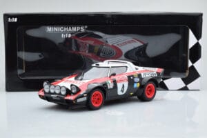 Lancia Stratos Pirelli #4 M. Alen / I. Kivimaki Winners Rally Sanremo 1978 Minichamps 1:18 155781704 Metaal — afbeelding 6 van 6
