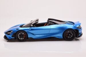 McLaren 765LT Spider Blauw GT Spirit 1:18 GT886 Hars — afbeelding 3 van 6
