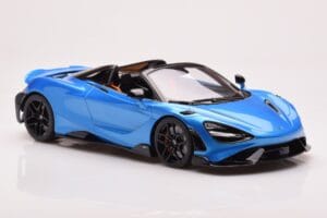 McLaren 765LT Spider Blauw GT Spirit 1:18 GT886 Hars — afbeelding 4 van 6