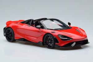 McLaren 765LT Spider Rood GT Spirit 1:18 GT420 Hars — afbeelding 4 van 6