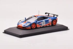 McLaren F1 GTR #33 Gulf Racing R. Bellm / M. Weaver / J-J. Lehto 24 Hours of Le Mans 1996 Minichamps 1:43 530164333 Metaal — afbeelding 2 van 4