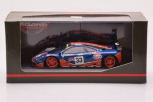 McLaren F1 GTR #33 Gulf Racing R. Bellm / M. Weaver / J-J. Lehto 24 Hours of Le Mans 1996 Minichamps 1:43 530164333 Metaal — afbeelding 4 van 4