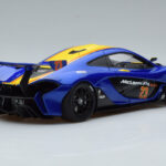 McLaren P1 GTR Blauw Met Gele Strepen AUTOart 1:18 - image 3 of 7