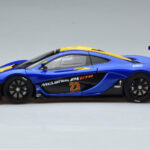 McLaren P1 GTR Blauw Met Gele Strepen AUTOart 1:18 - image 4 of 7