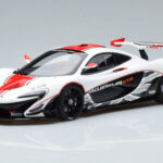 McLaren P1 GTR Hoogglans Wit Met Rode Strepen AUTOart 1:18