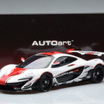 McLaren P1 GTR Hoogglans Wit Met Rode Strepen AUTOart 1:18 - image 7 of 7