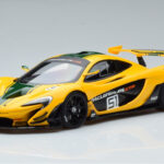McLaren P1 GTR Geel Met Groene Strepen AUTOart 1:18