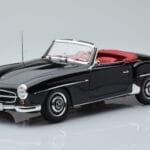 Mercedes 190 SL W121 Cabriolet Zwart Minichamps 1:18