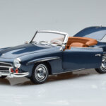 Mercedes 190 SL W121 Roadster Blauw Norev 1:18 - image 2 of 8