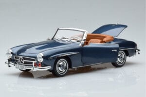 Mercedes 190 SL W121 Roadster Blauw Norev 1:18 B66040625 Metaal — afbeelding 2 van 8
