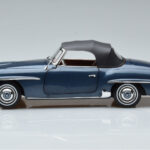 Mercedes 190 SL W121 Roadster Blauw Norev 1:18 - image 4 of 8