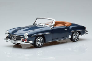Mercedes 190 SL W121 Roadster Blauw Norev 1:18