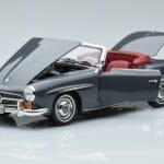 Mercedes 190 SL W121 Roadster Grijs Norev 1:18 183402 Metaal - image 2 of 8