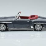 Mercedes 190 SL W121 Roadster Grijs Norev 1:18 183402 Metaal - image 4 of 8