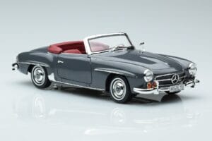 Mercedes 190 SL W121 Roadster Grijs Norev 1:18 183402 Metaal — afbeelding 5 van 8